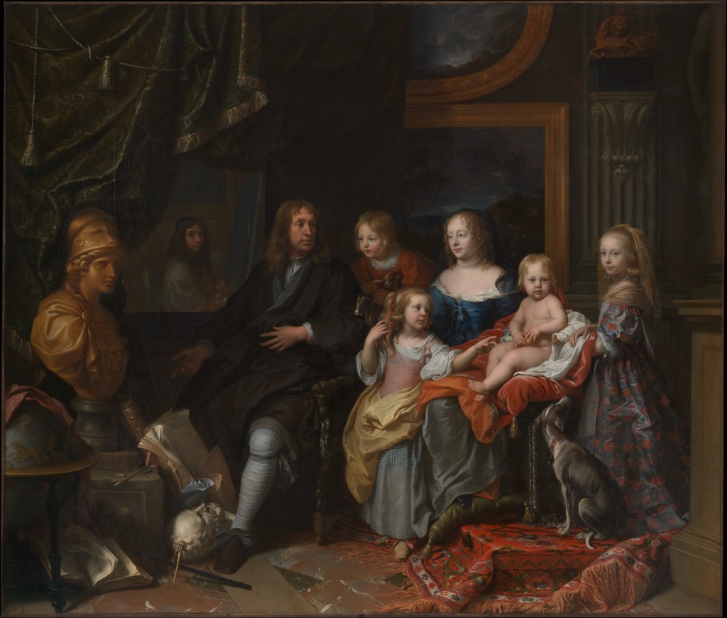 Charles Le Brun (French, Paris 1619–1690) Everhard Jabach (1618–1695) and His Family, ca. 1660 Oil on canvas; 110 1/4 × 129 1/8 in. (280 × 328 cm) The Metropolitan Museum of Art, New York, Purchase, Mrs. Charles Wrightsman Gift, in honor of Keith Christiansen, 2014 (2014.250) http://www.metmuseum.org/Collections/search-the-collections/626692
