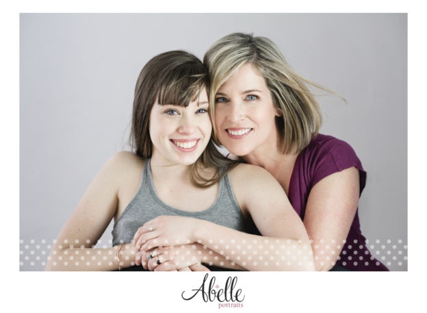 Mother and daughter portrait photography session.