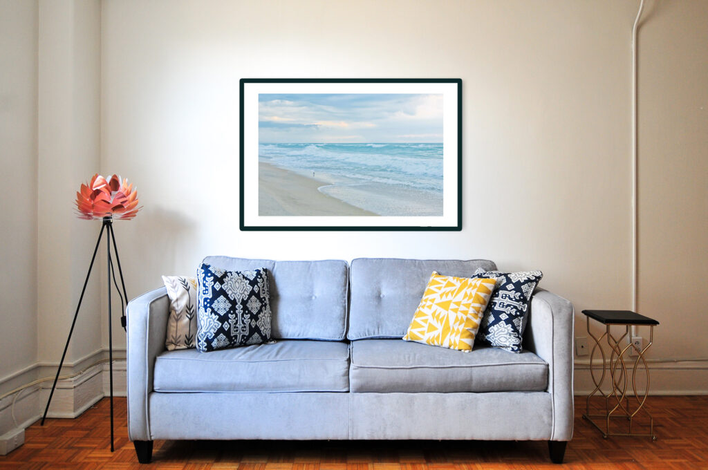 Framed print of morning Cape Hatteras seashore. Shot by Isabelle Bouchard.
Fine Art America