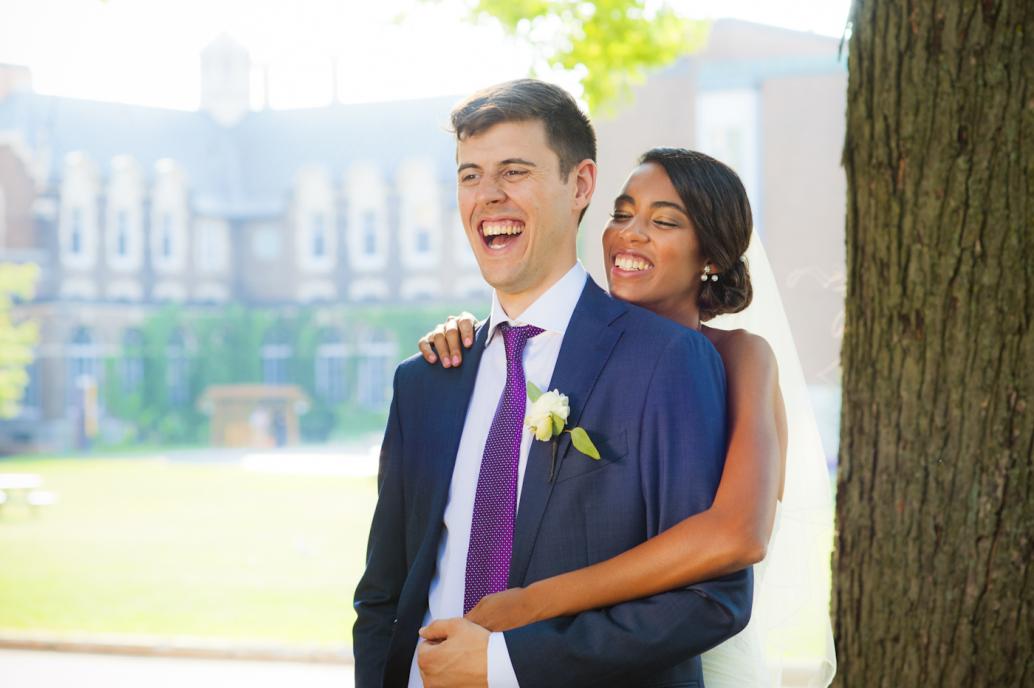 Couple photo session at Loyola Campus, Montreal