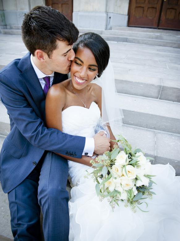 Couple photo session at Loyola Campus, Montreal