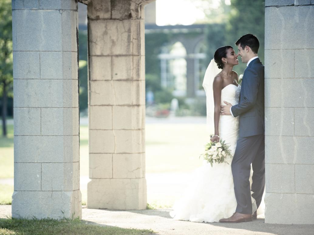 Couple photo session at Loyola Campus, Montreal