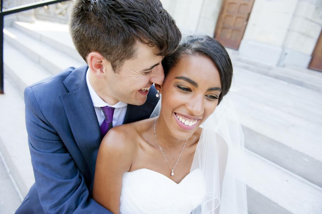 Couple photo session at Loyola Campus, Montreal