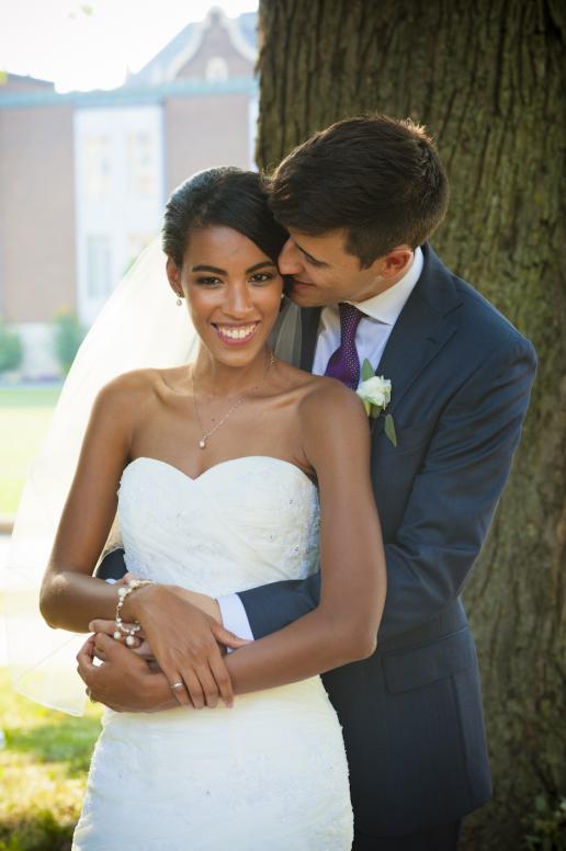 Couple photo session at Loyola Campus, Montreal