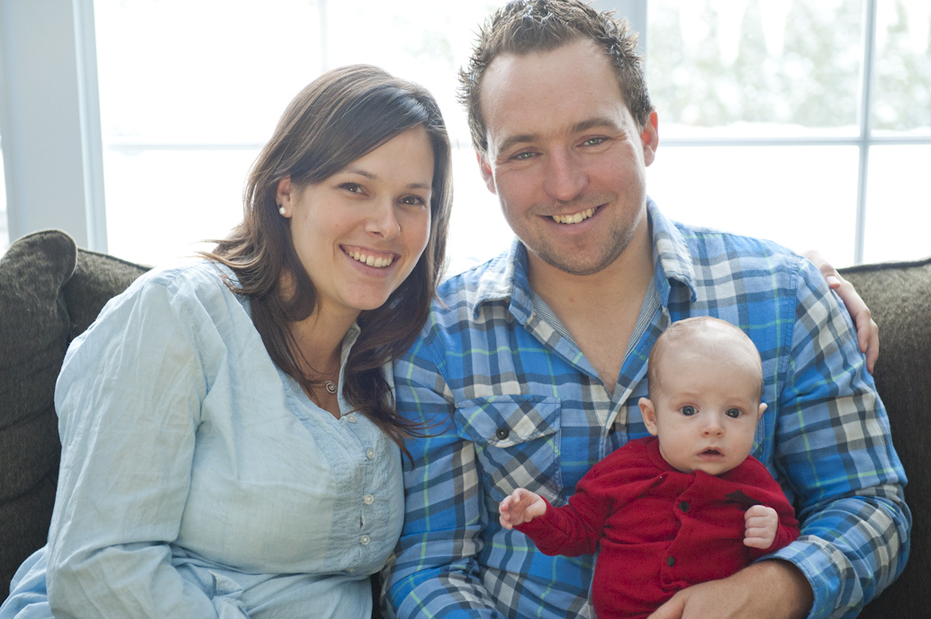 Family Christmas portrait session