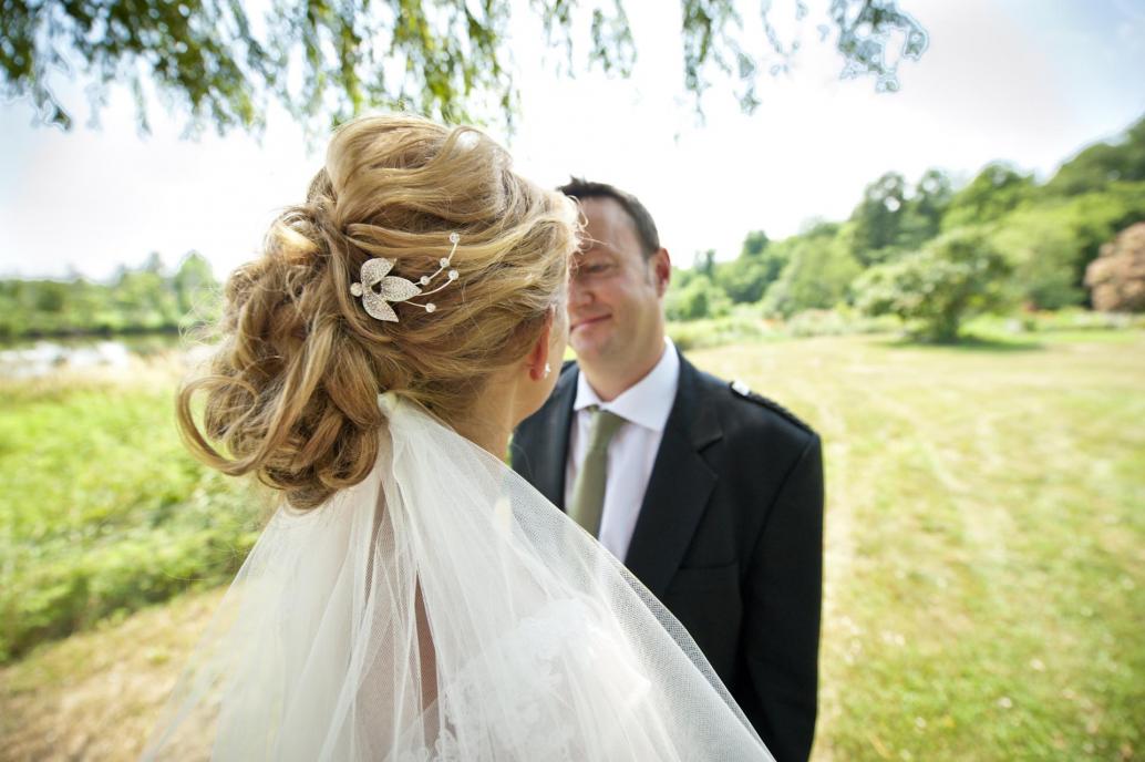 Other perspective on bridal photoshoot